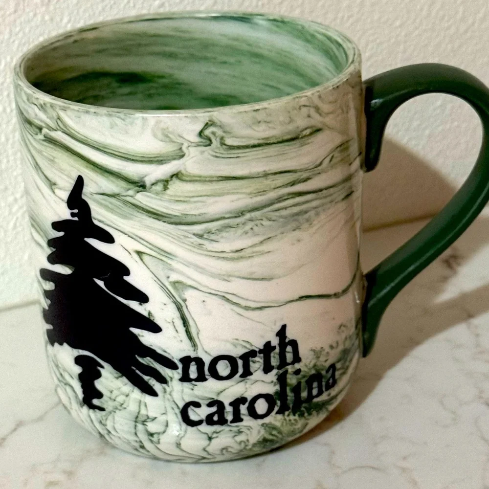 Marbled North Carolina NC Ceramic Tumbler Coffee Mug Cup